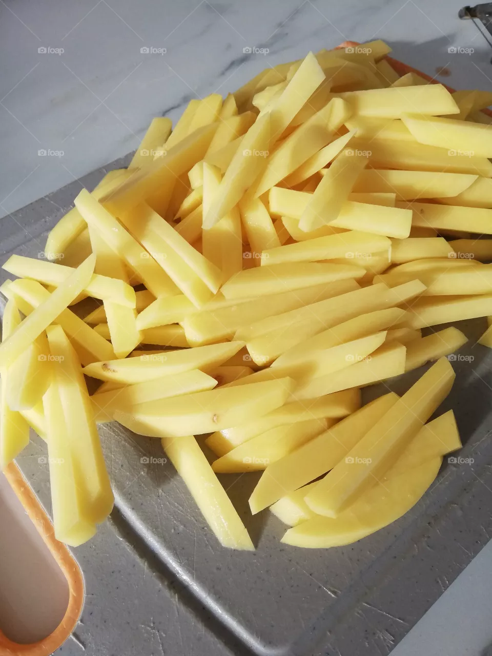 Frite pas cuite