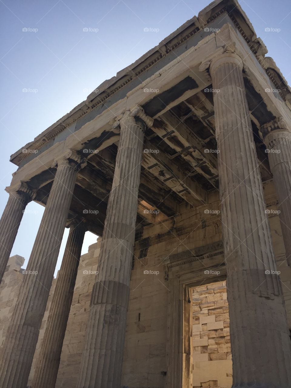 temple at the acropolis. 