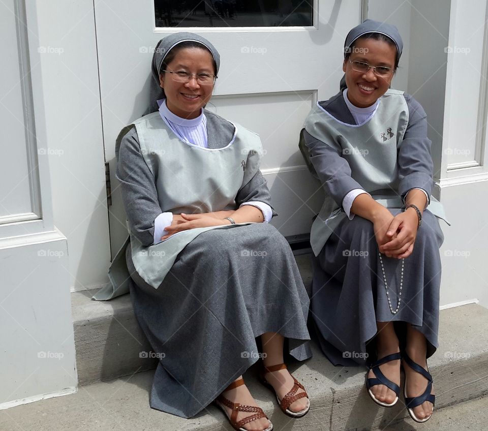 nuns taking a break 