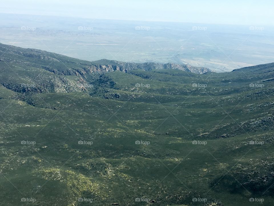 An unusually wet spring this year produced rare and beautiful colour in south Australia's Flinders Ranges near wilpena pound captured in this aerial view from a light plane 