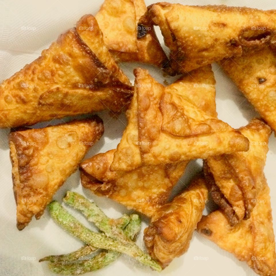 Indian food samosa