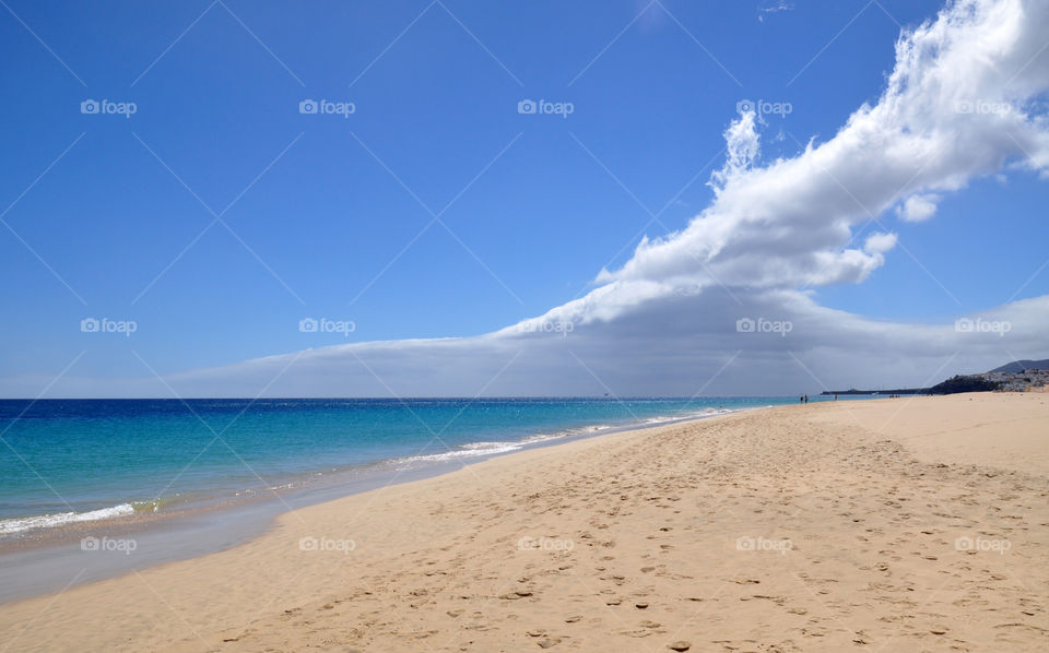 Landscape view in the beach