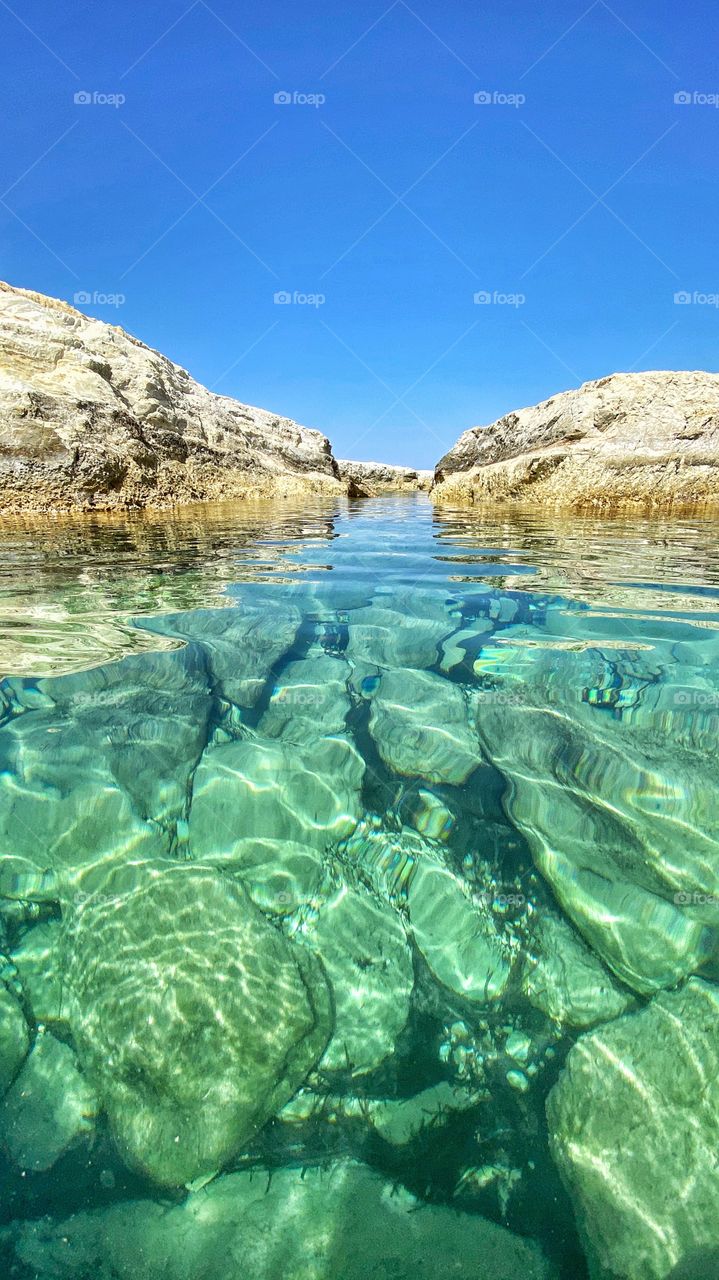 Crystal clear sea in Cyprus!! A wonderful feeling swimming in these waters!! 🤗