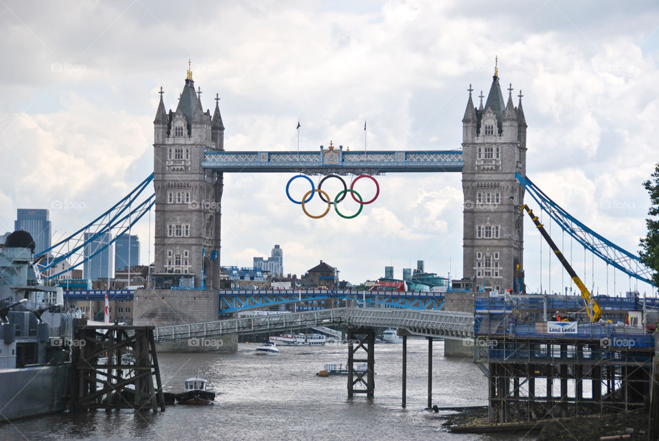 Tower Bridge during the Olympics