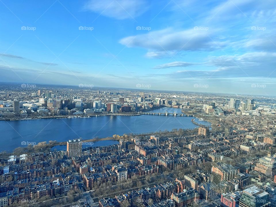 View of the city of Boston 