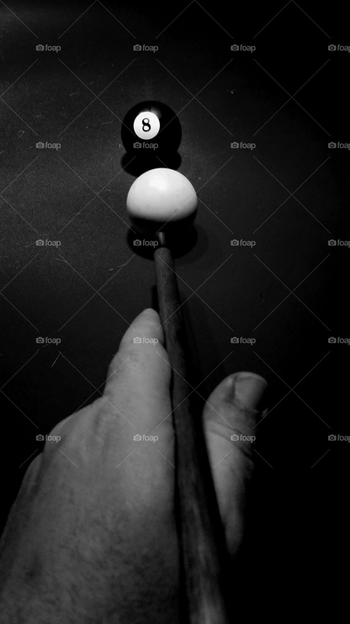 Behind the eight ball