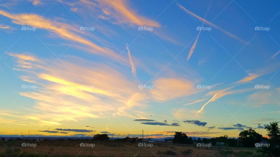 amazing sunset. new mexico