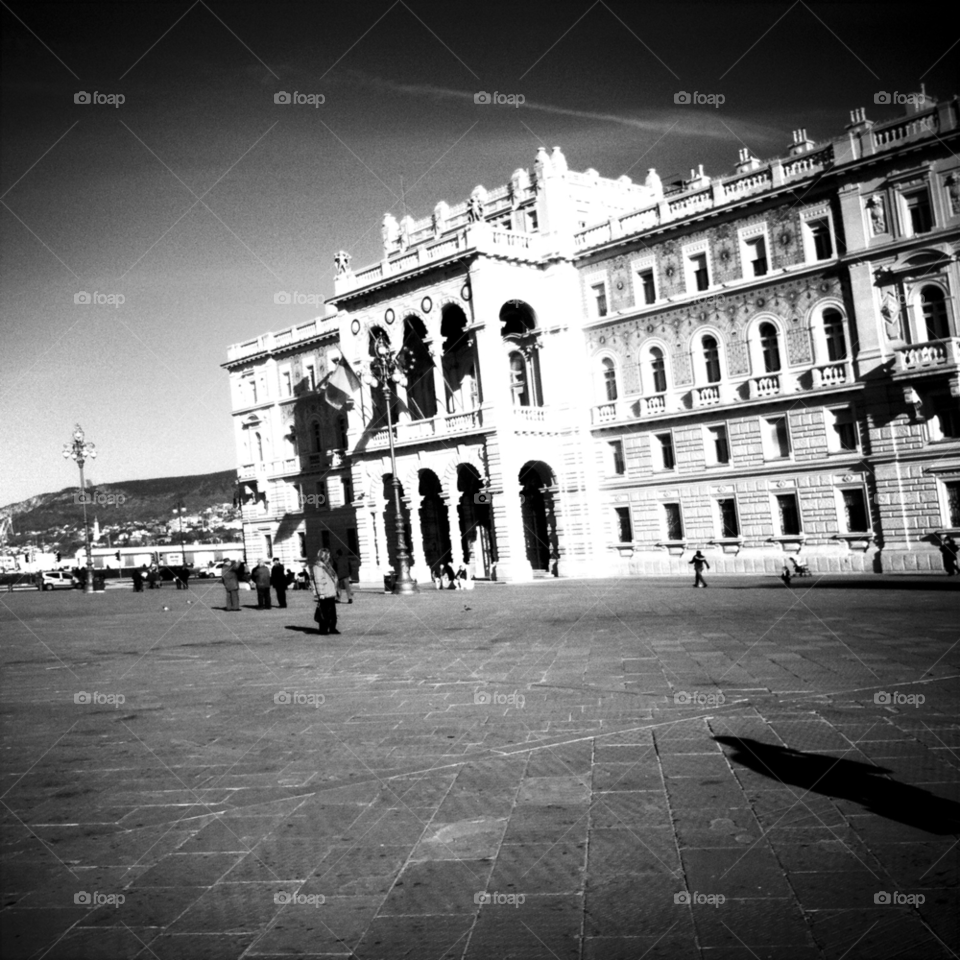 trieste trst triest city town black and white by uolza
