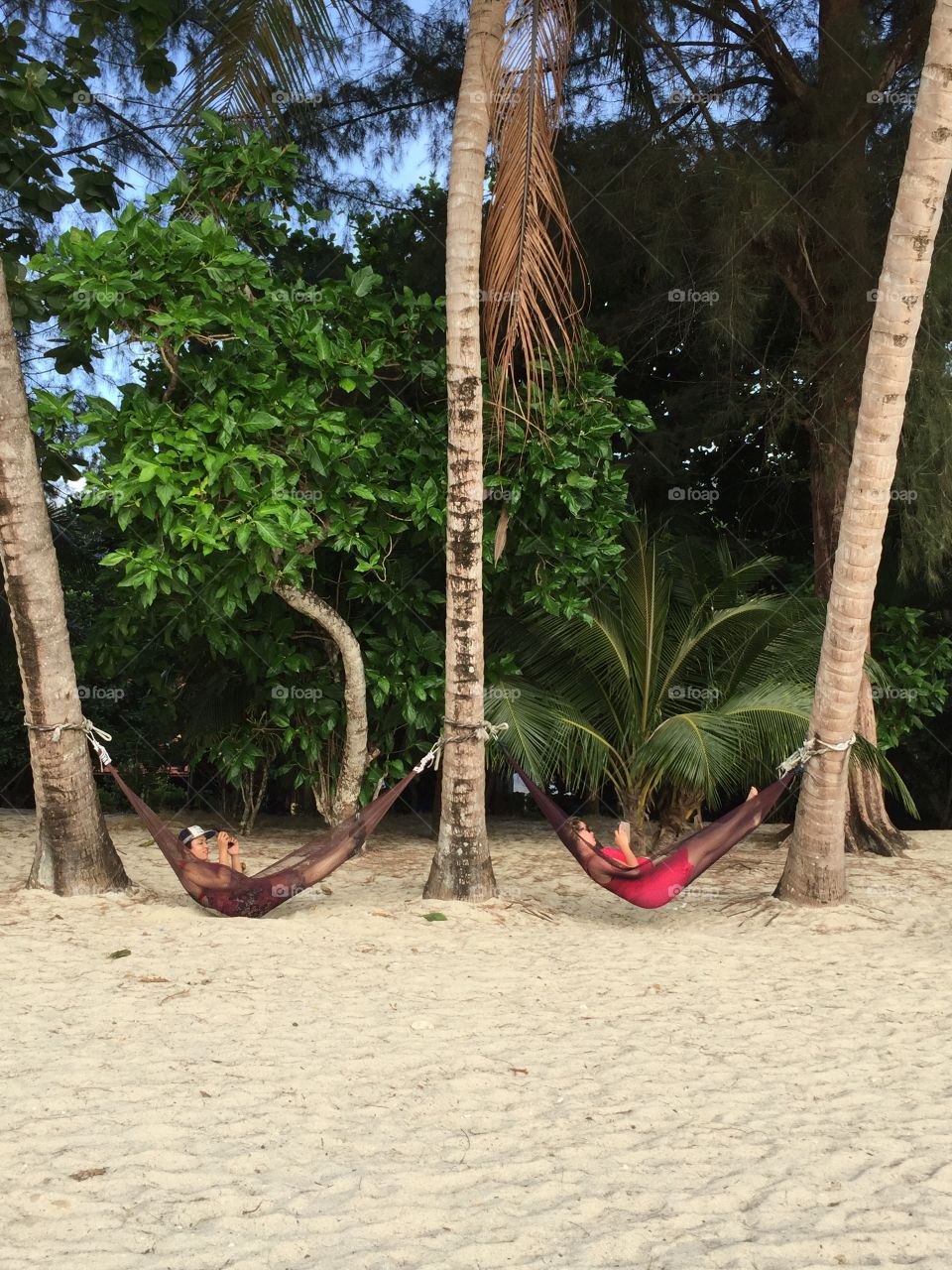 People on hammock