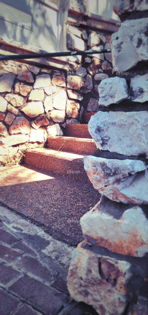 street, stone, stairs, outside, city, farm,