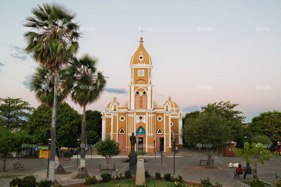 Church in a small town in Brazil - Floriano - PI