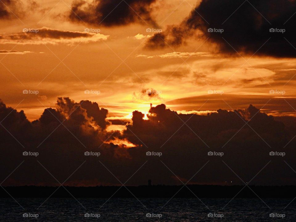 Clouds on fire - Just for one minute stand still, look at the sky, observe the setting sun and contemplate how amazing your life is.