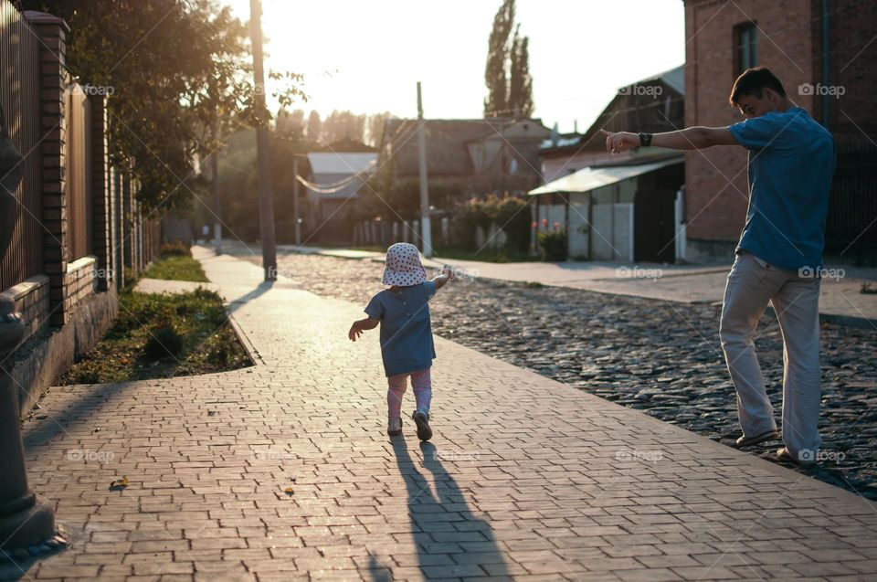 walking with our baby