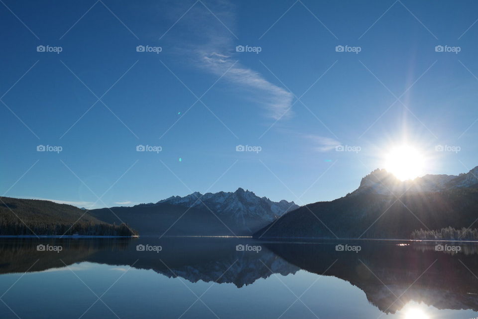 Dawn, No Person, Water, Sunset, Lake