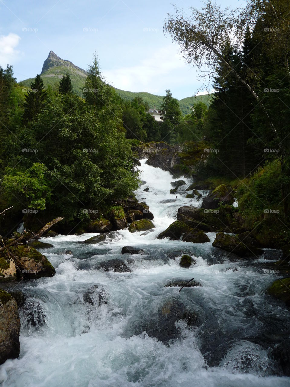 River flowing, Norway