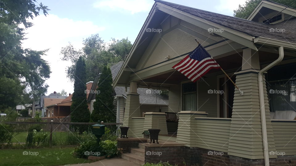 Front porch flag