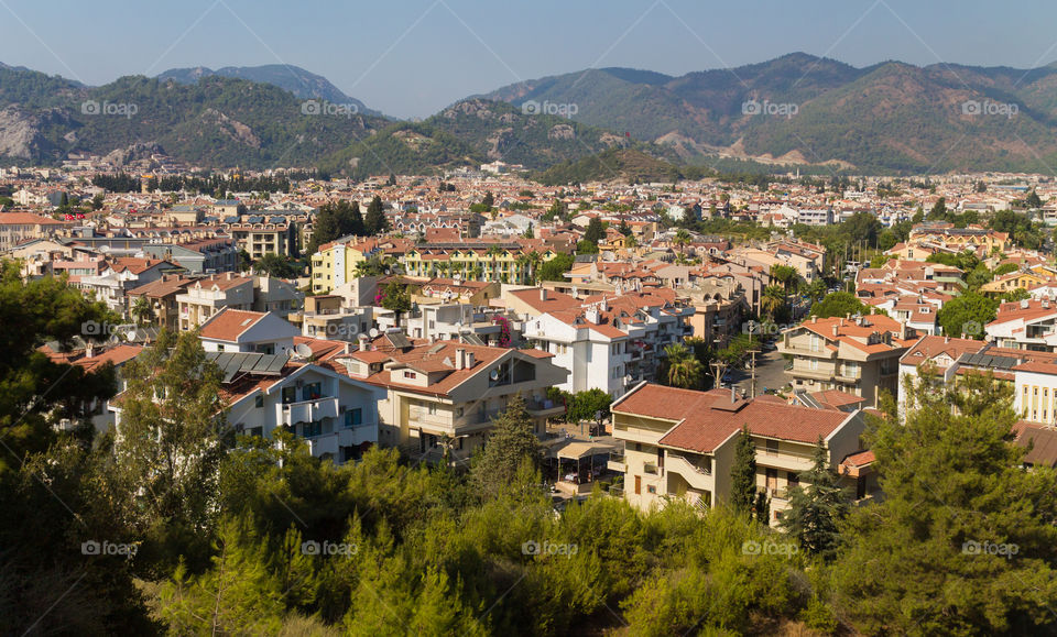 Marmaris cityscape in Turkey