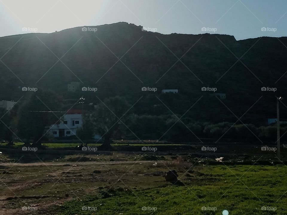 Population between the nature