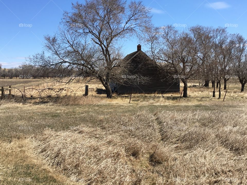Abandoned structure in North Dakota. 