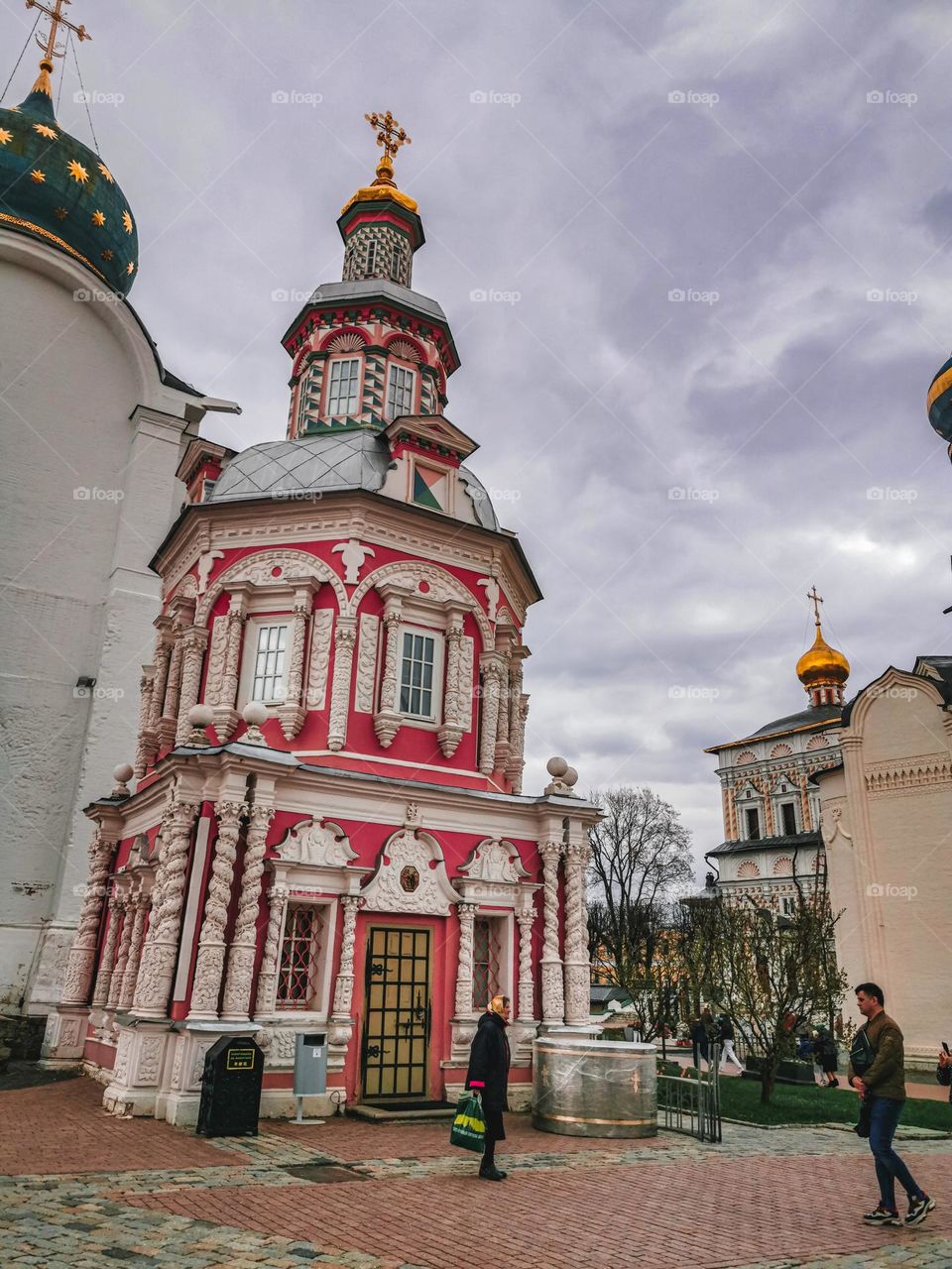 Inside an orthodox monastery in Russia