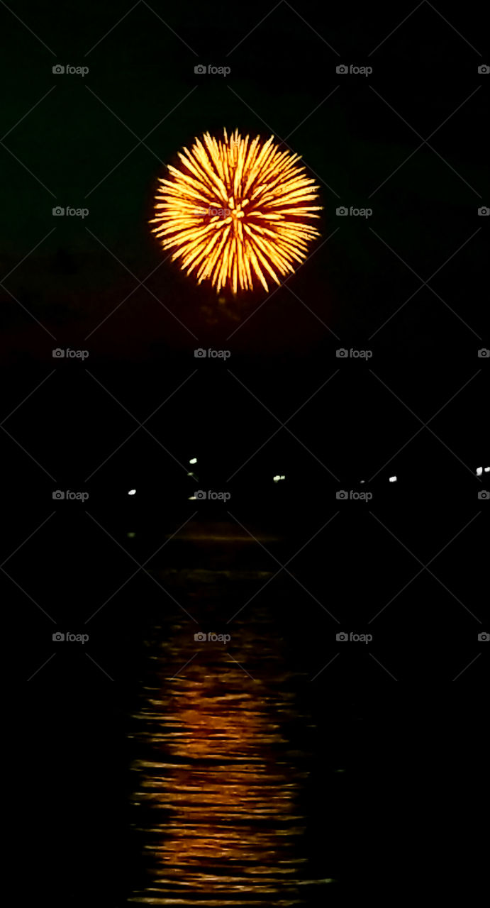 Yellow fireworks