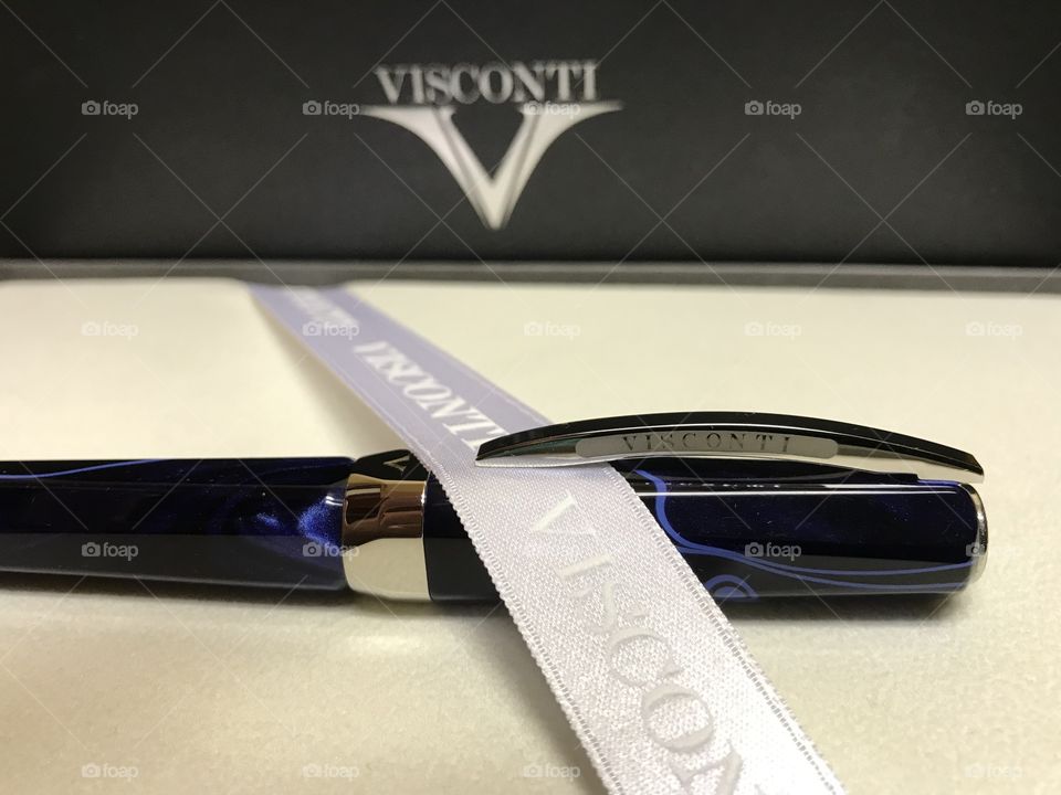 Visconti Blue Vertigo Fountain Pen