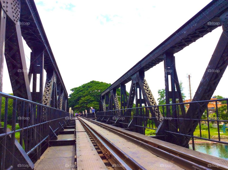 River Kwai bridge and the Death Railway in thailand.