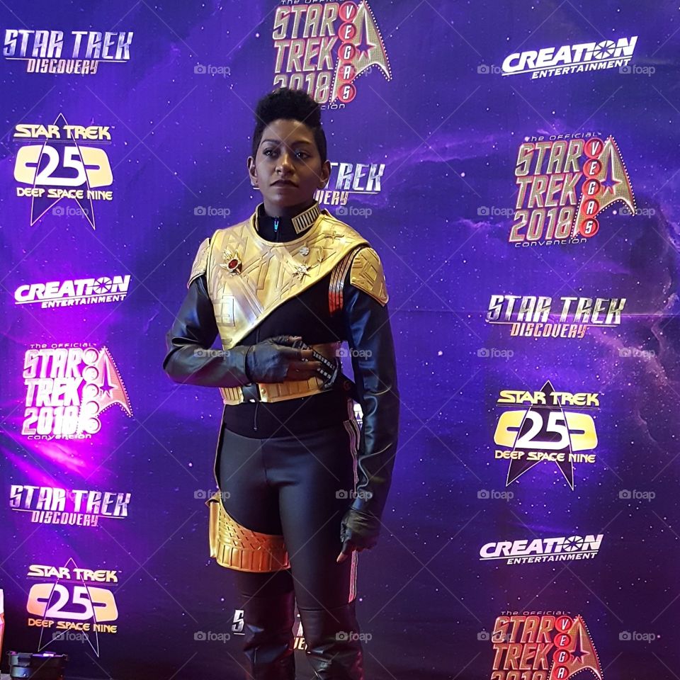Cosplay Lady at Star Trek Convention in Las Vegas