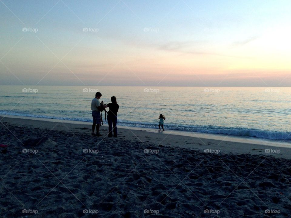 Beach family 