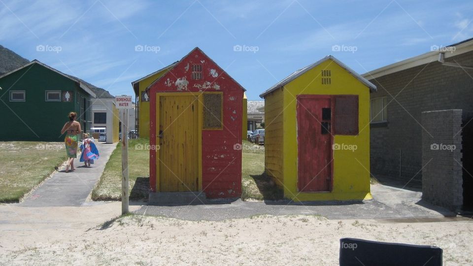Beach huts