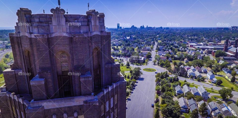 Buffalo Central Terminal looking towards Downtown Buffalo 