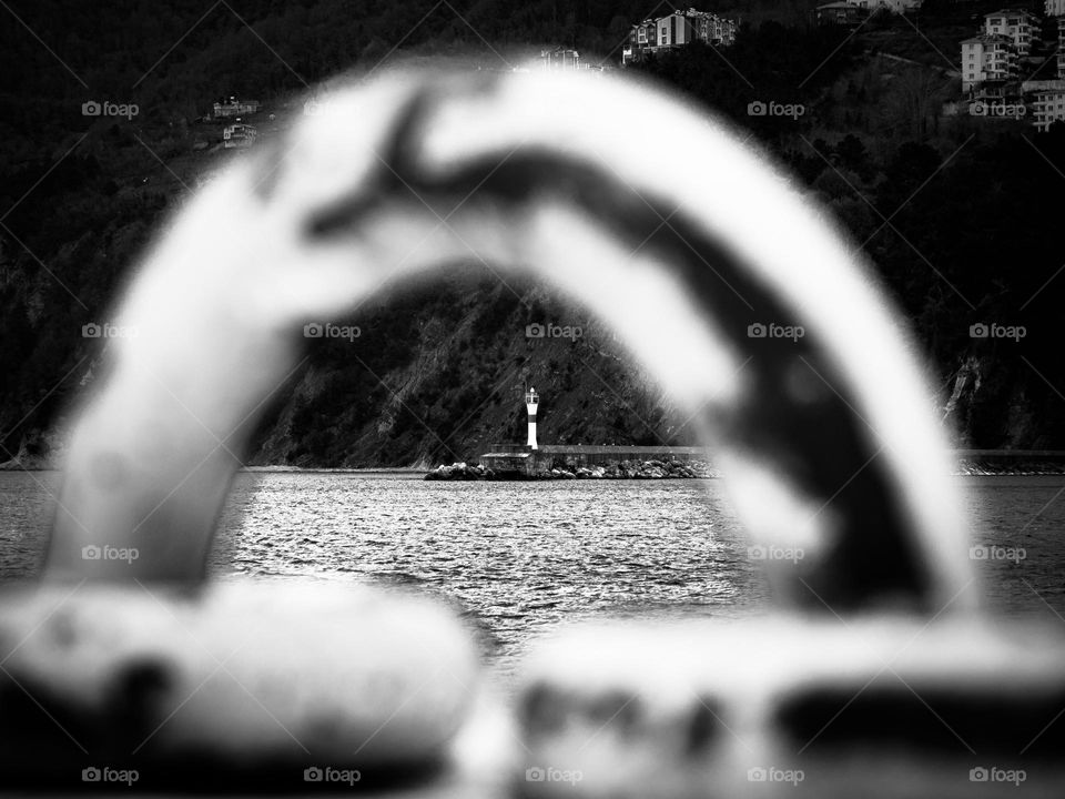 black and white lighthouse