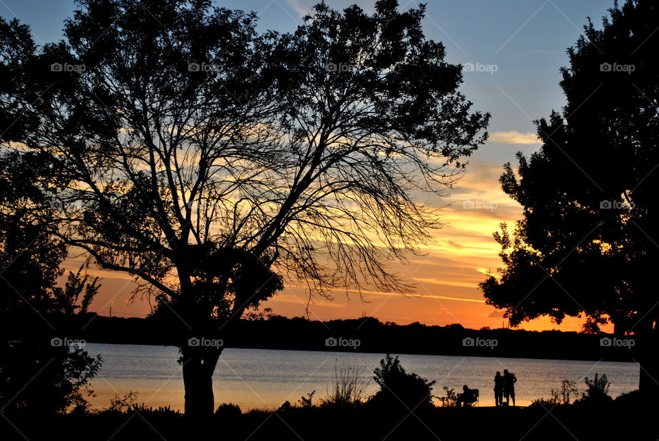 Cloudy sky during sunset