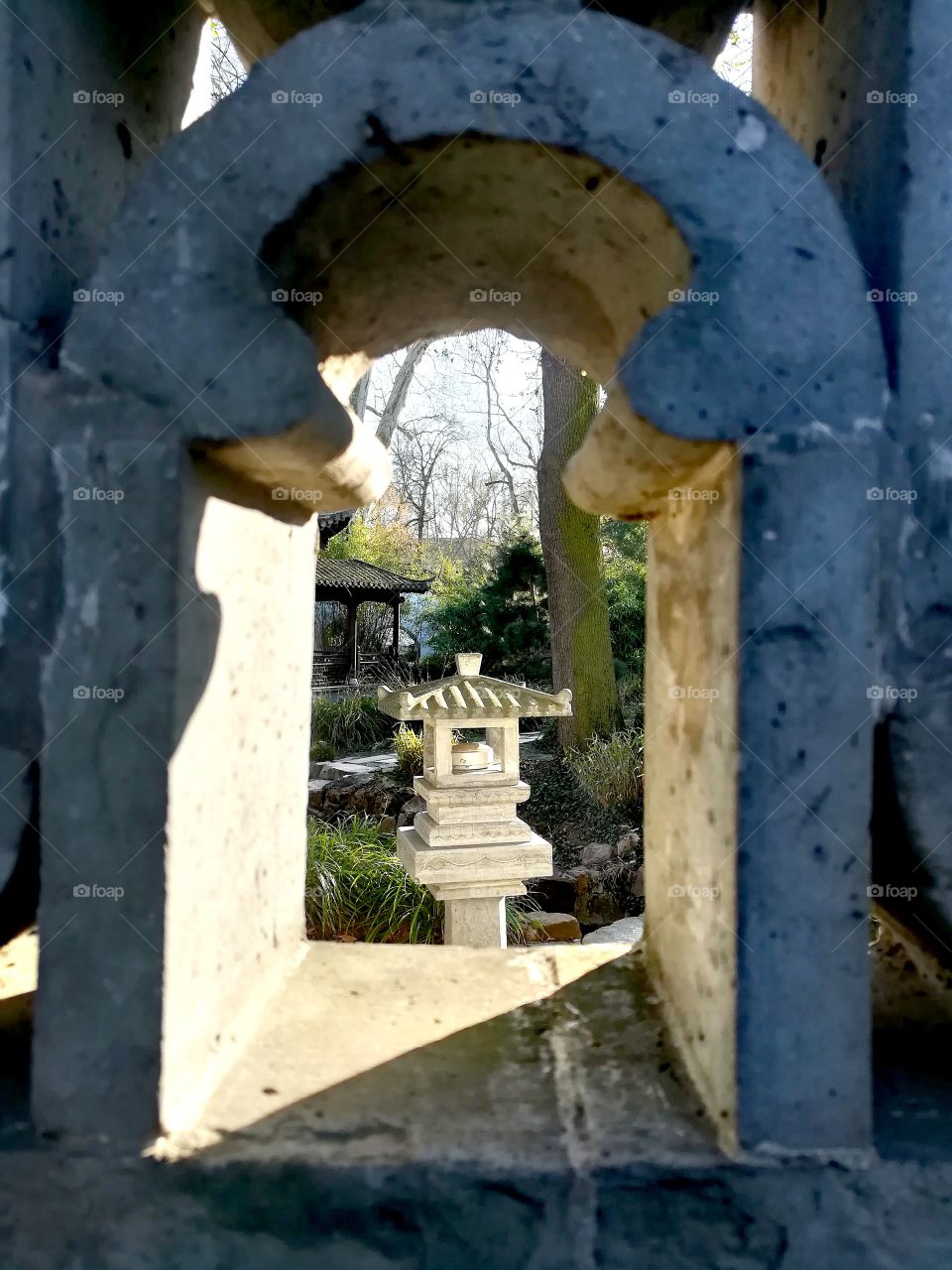 In the garden of heavenly peace in Frankfurt/Main