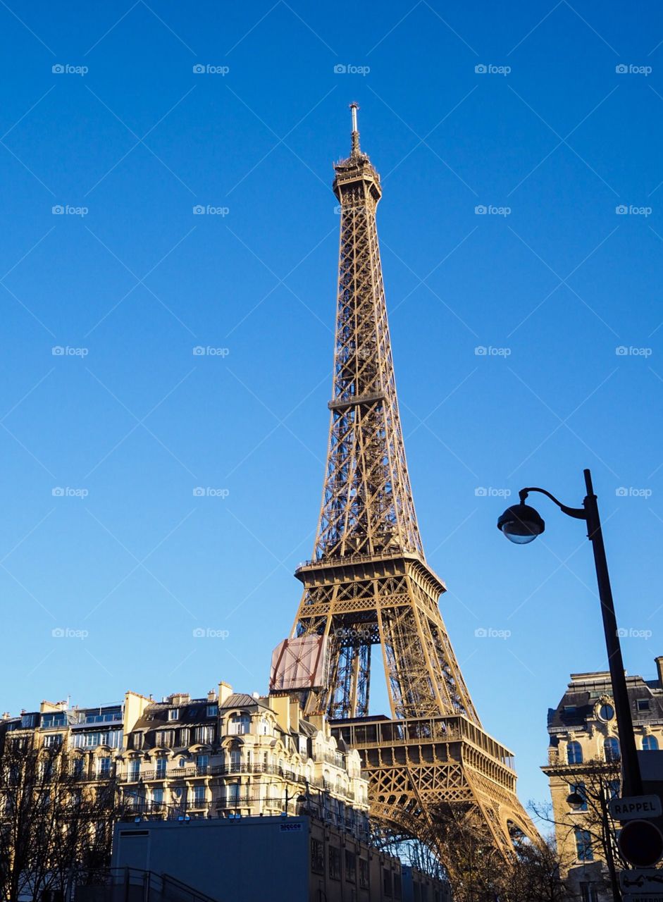 Nice sky and Eiffel tower