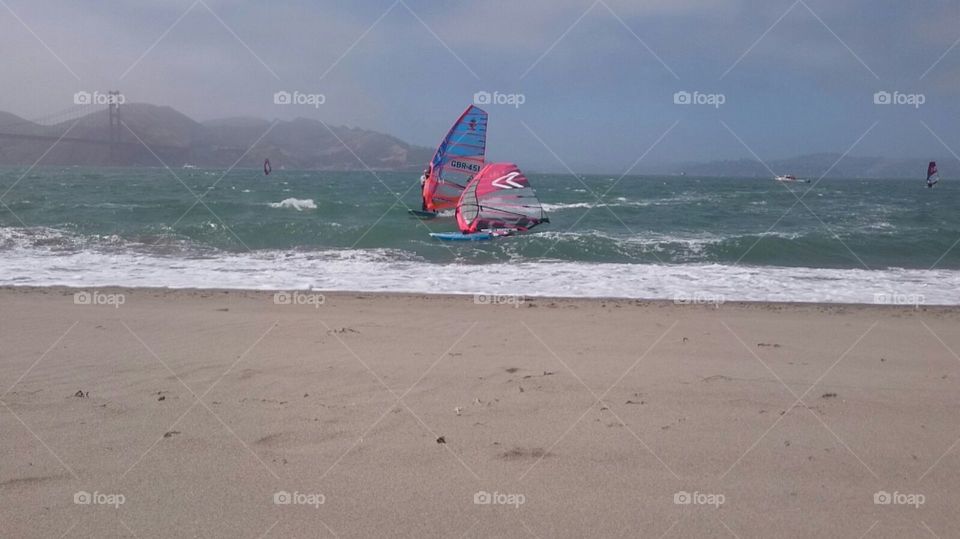 Windsurfing at Golden Gate