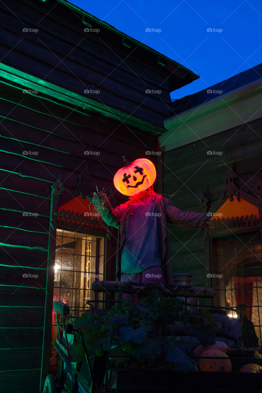 Halloween figure at Tivoli in Copenhagen.