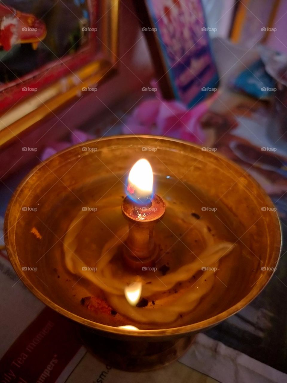 Lamp in Temple