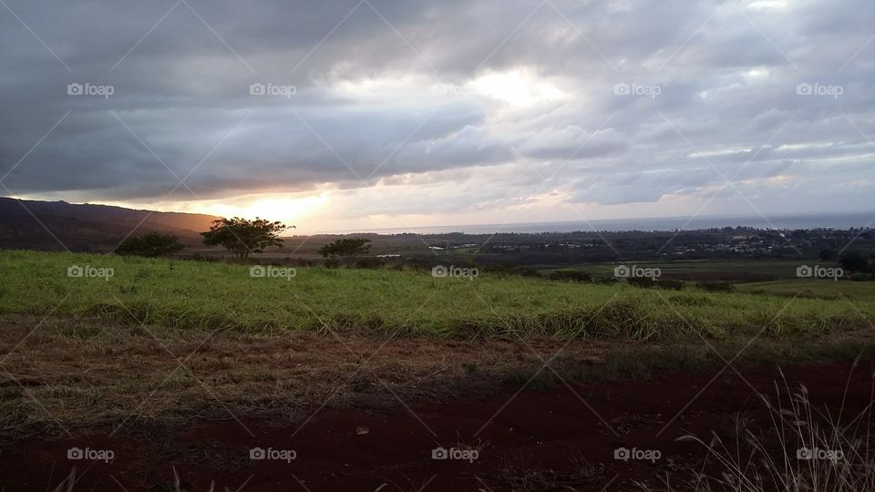 Sun Sets on Oahus North Shore