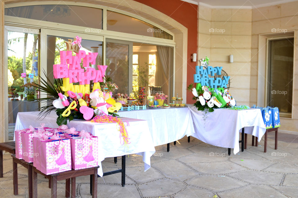 candy table for a birthday