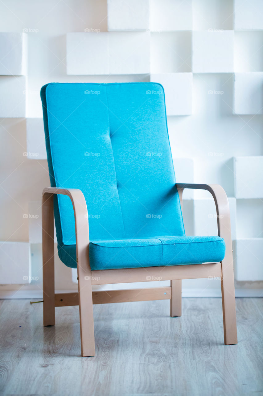 Blue  armchair