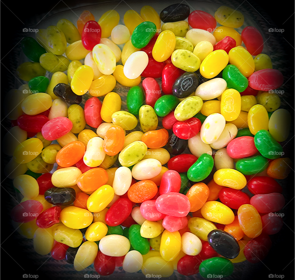 Lots and lots of multicolored jellybeans.