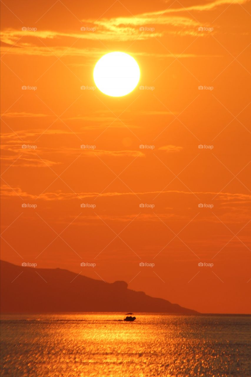 Sunrise in Mediterranean