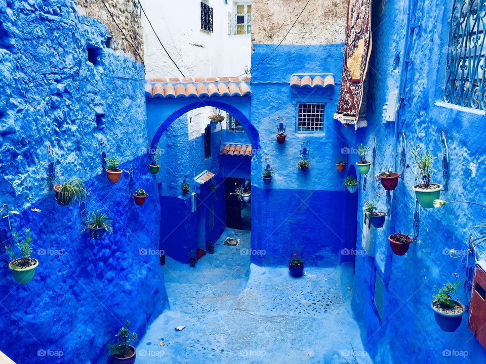 The blue city Morocco