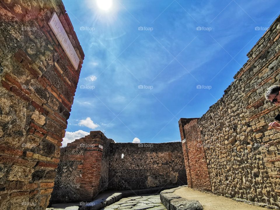 Ruins of Pompeii, Italy.