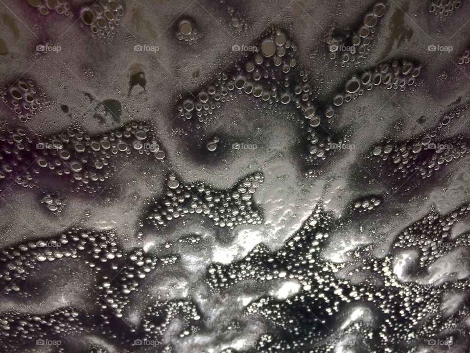 Soapy foam water