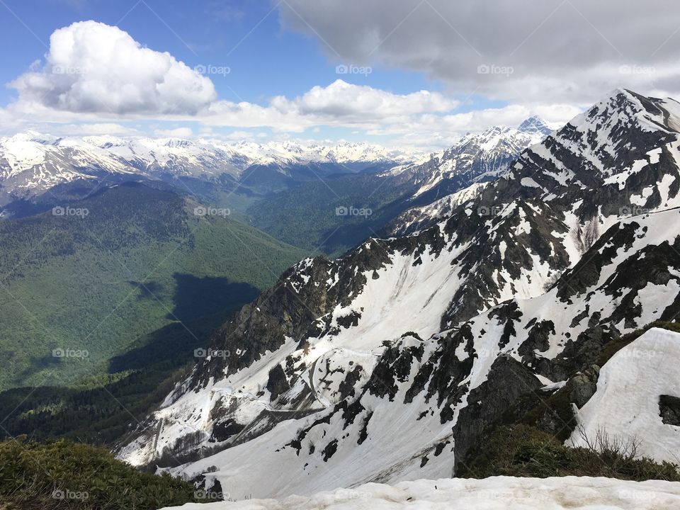 Snowy mountains 