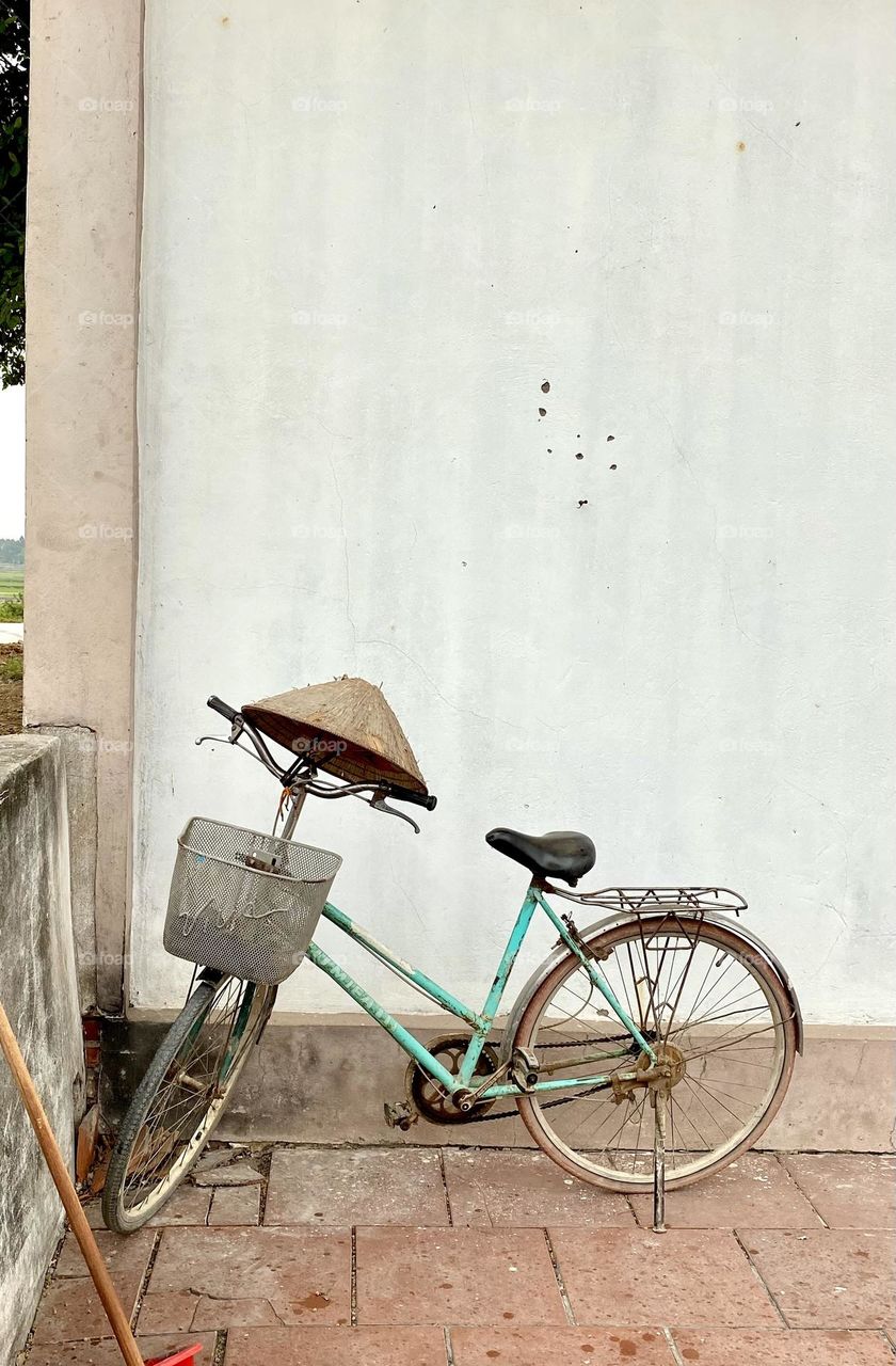 Lonely bicycle somewhere in Vietnam 