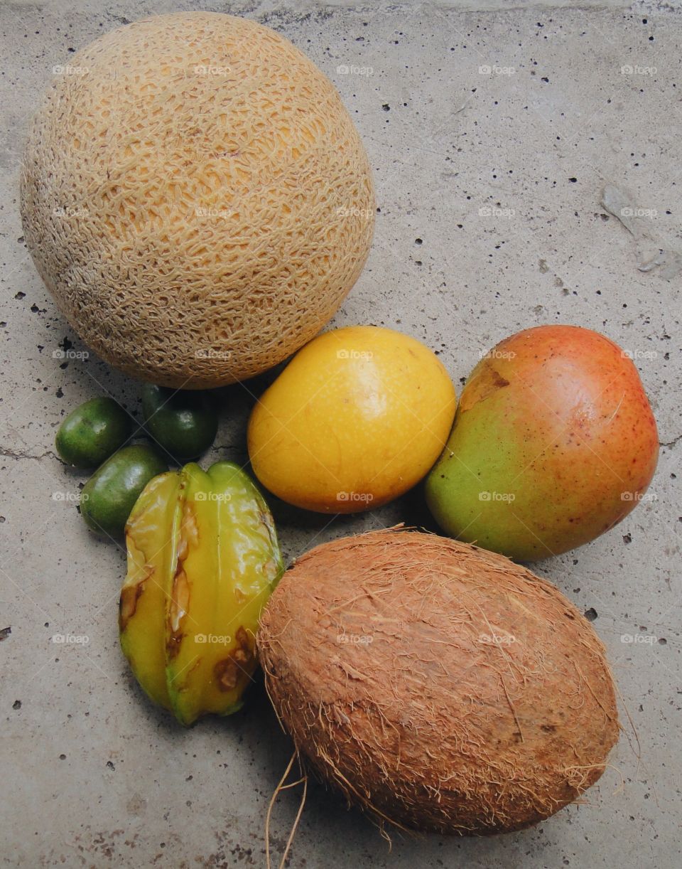 Variety of fruits