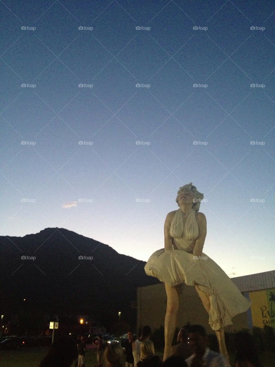 30 ft Marilyn statue, in the middle of downtown Palm Springs